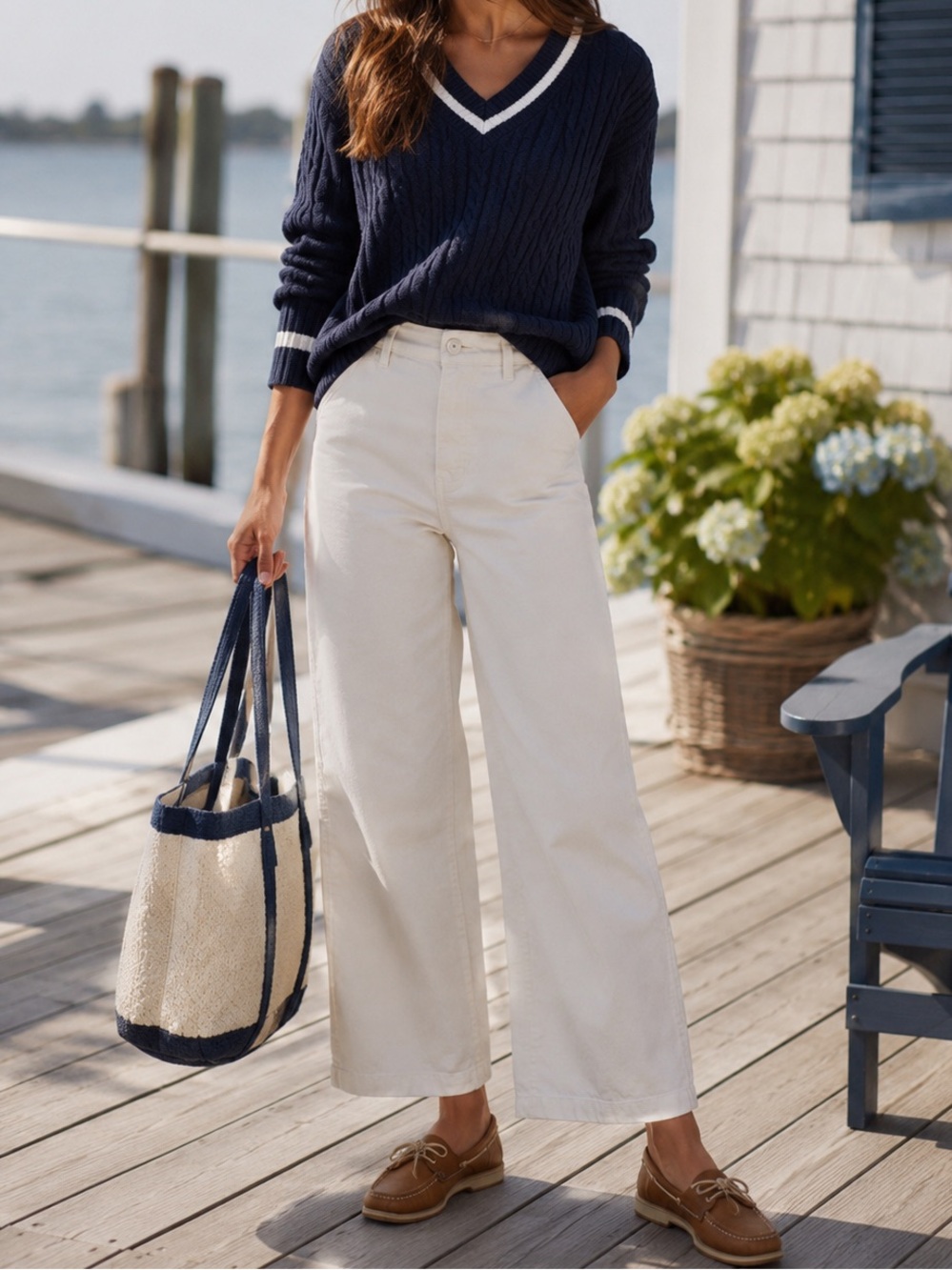 J. Crew Women’s Slim Wide Leg Twill Pant 29T Ecru High Waist Stretch NWT - Picture 1 of 8